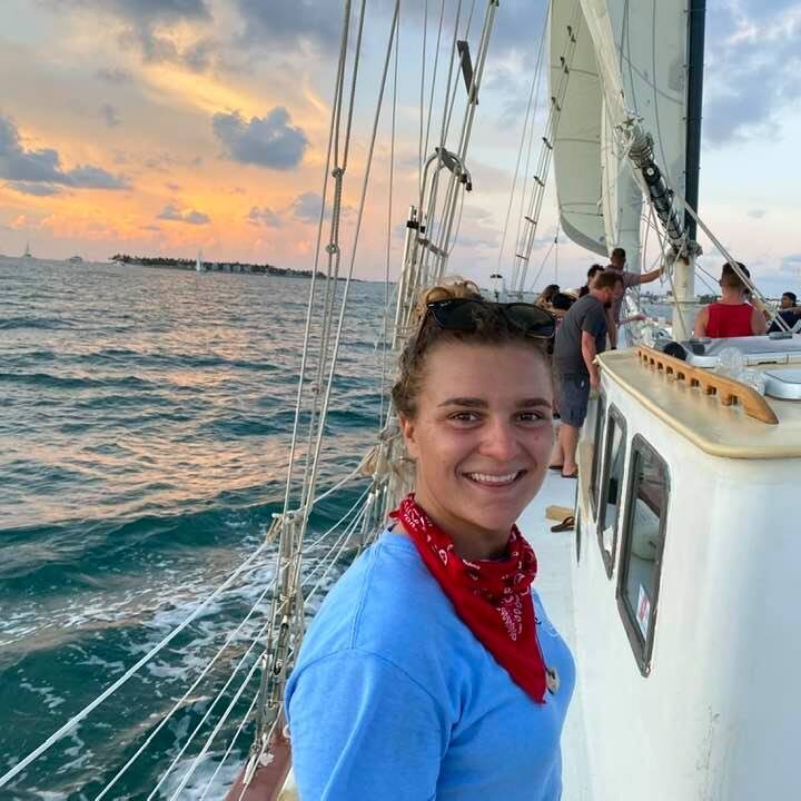 Elizabeth Coming from a family of yacht captains Liz is a natural. Licensed captain, great friend, great sailor always upbeat, When not sailing Spirit Liz can be found as captain aboard Java Cat sailing backcountry & Dolphin tours